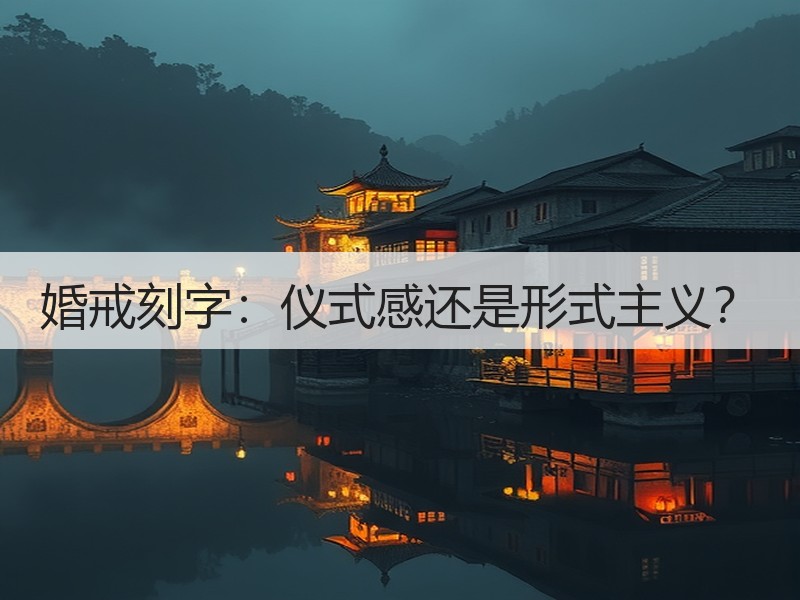 婚戒刻字：仪式感还是形式主义？