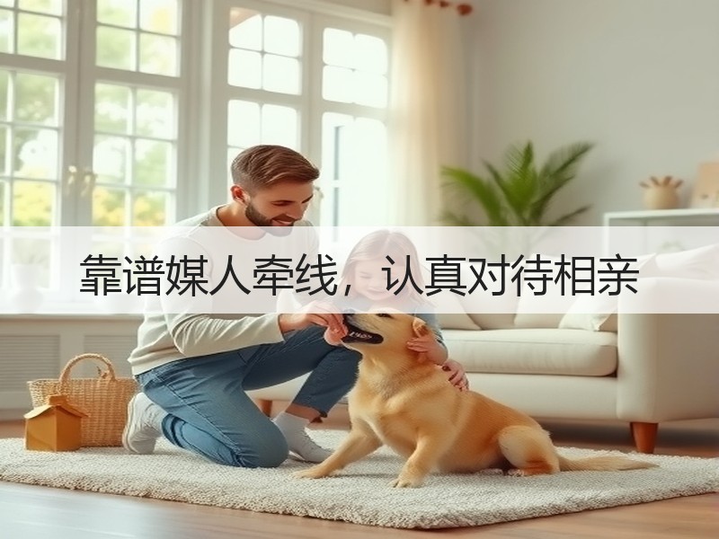 靠谱媒人牵线，认真对待相亲