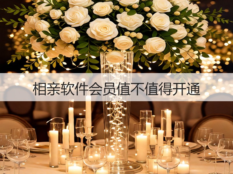 相亲软件会员值不值得开通