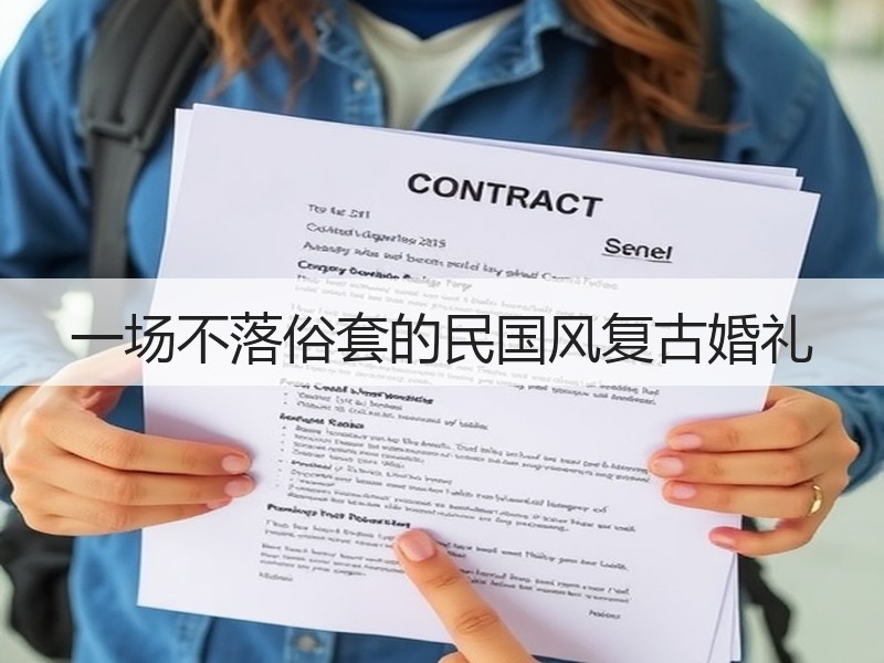 一场不落俗套的民国风复古婚礼