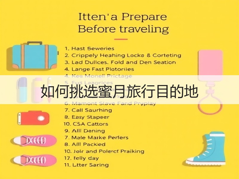 如何挑选蜜月旅行目的地