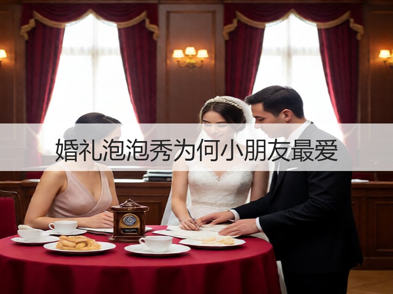 婚礼泡泡秀为何小朋友最爱