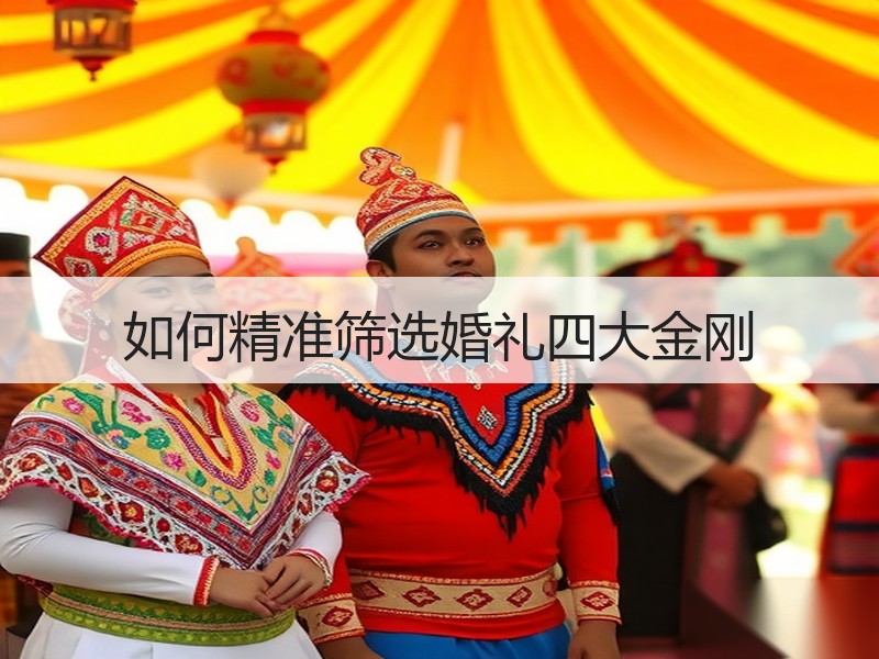如何精准筛选婚礼四大金刚