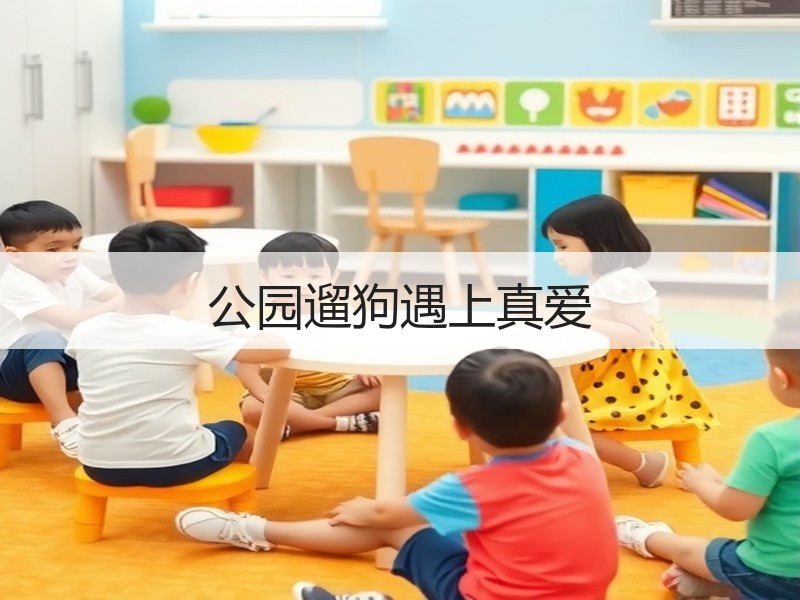 公园遛狗遇上真爱