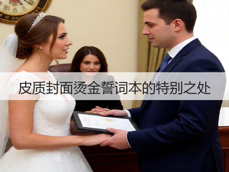 皮质封面烫金誓词本的特别之处