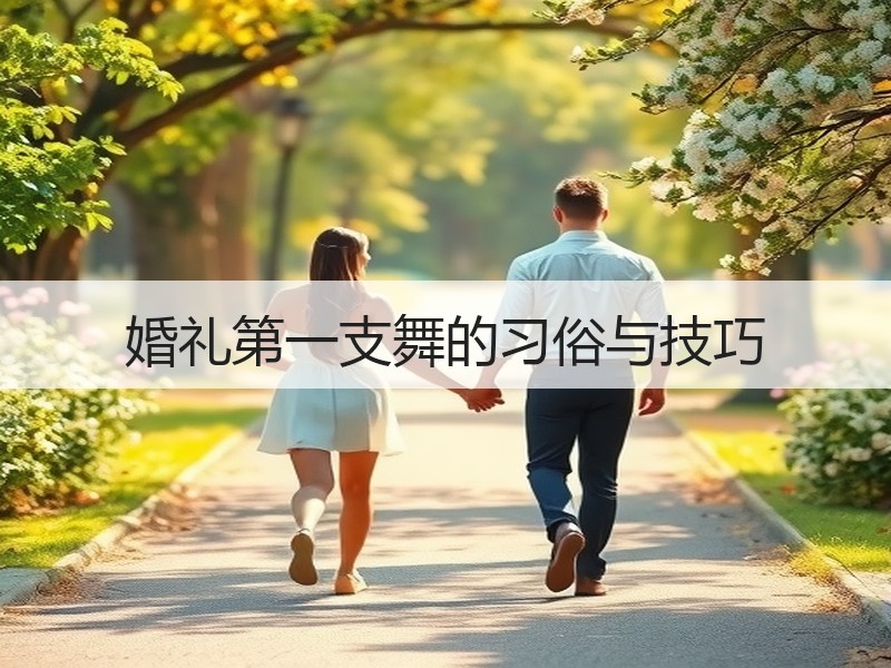 婚礼第一支舞的习俗与技巧