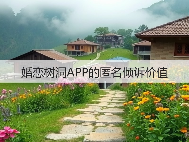 婚恋树洞APP的匿名倾诉价值
