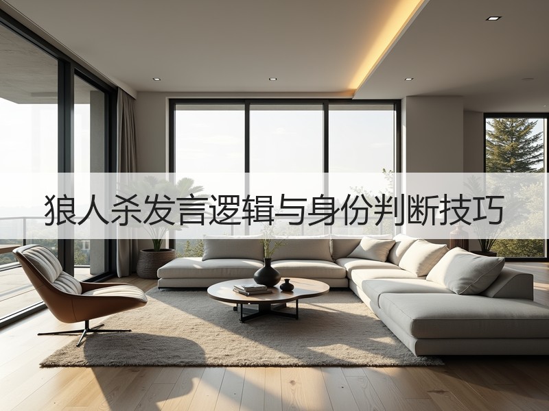 狼人杀发言逻辑与身份判断技巧