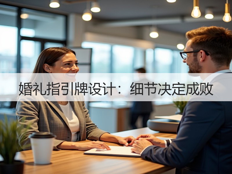 婚礼指引牌设计：细节决定成败