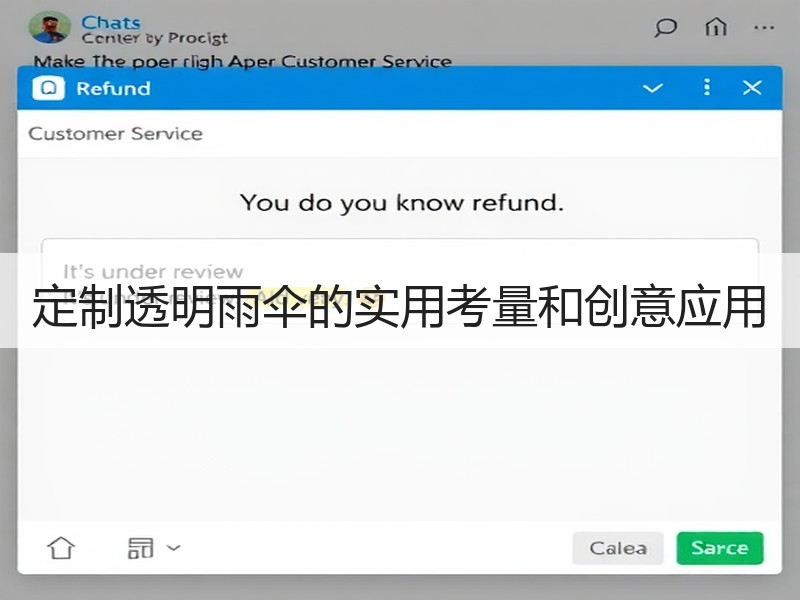 定制透明雨伞的实用考量和创意应用