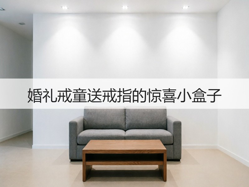 婚礼戒童送戒指的惊喜小盒子