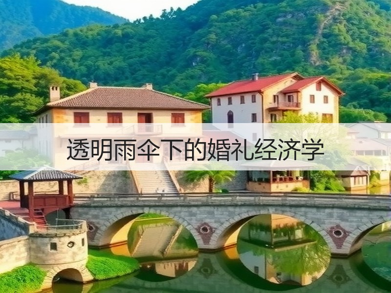 透明雨伞下的婚礼经济学