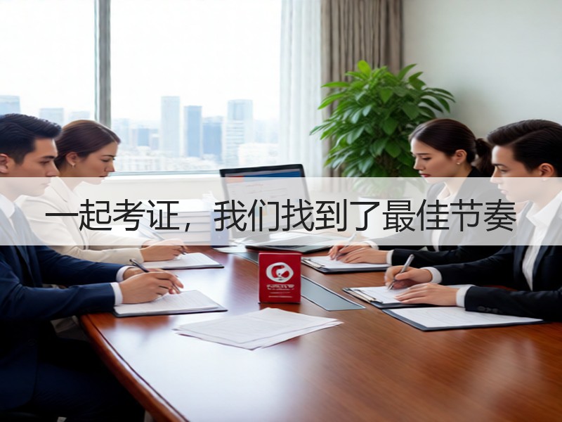 一起考证，我们找到了最佳节奏