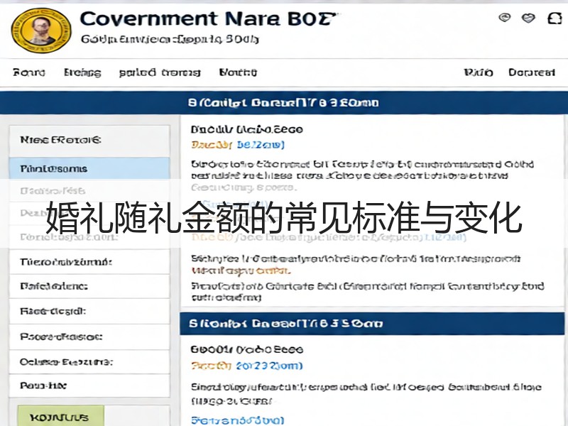 婚礼随礼金额的常见标准与变化