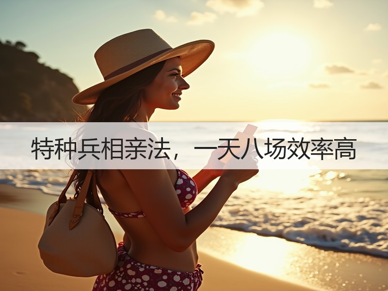 特种兵相亲法，一天八场效率高