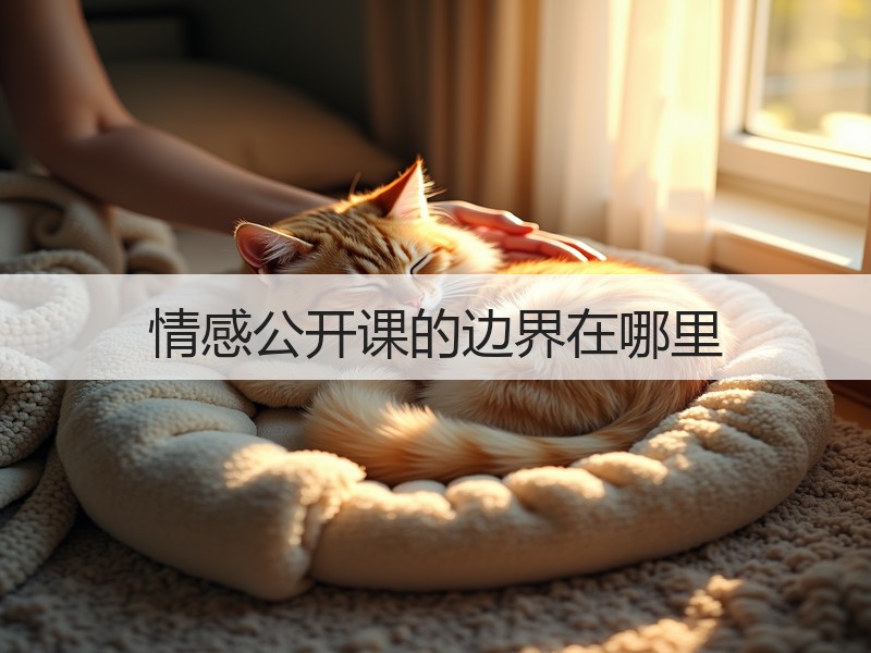情感公开课的边界在哪里