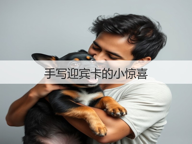 手写迎宾卡的小惊喜