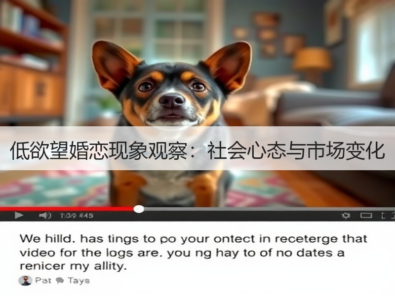 低欲望婚恋现象观察：社会心态与市场变化