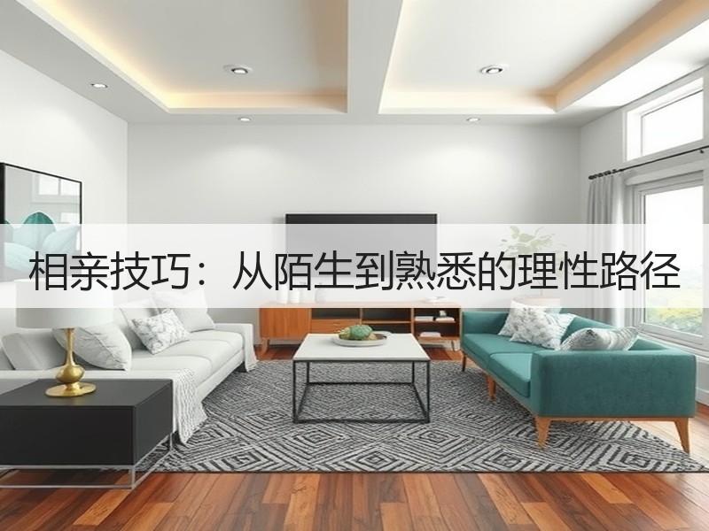相亲技巧：从陌生到熟悉的理性路径