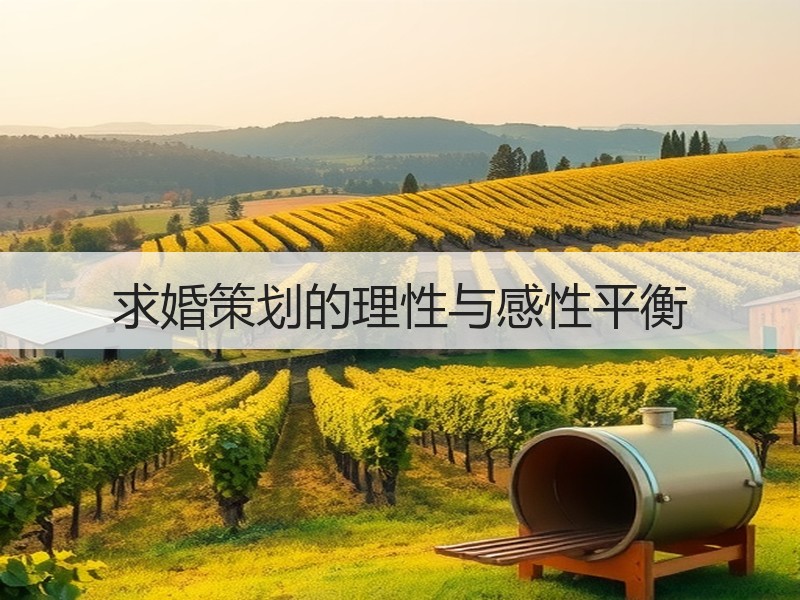 求婚策划的理性与感性平衡