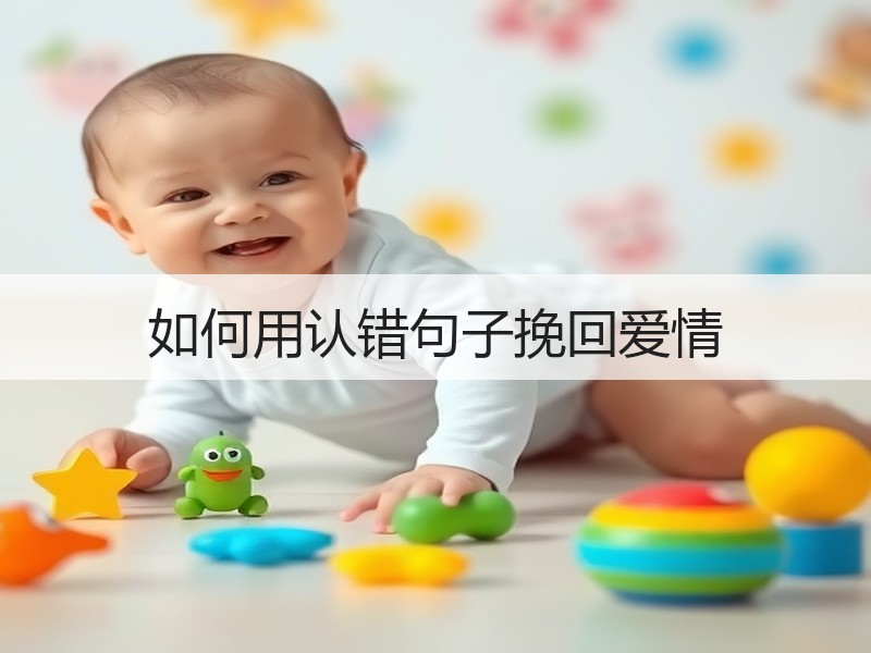 如何用认错句子挽回爱情