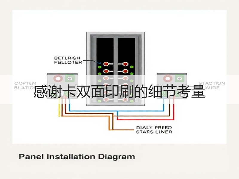 感谢卡双面印刷的细节考量