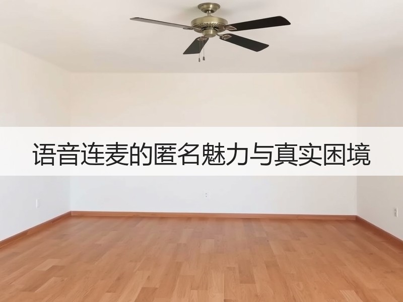 语音连麦的匿名魅力与真实困境