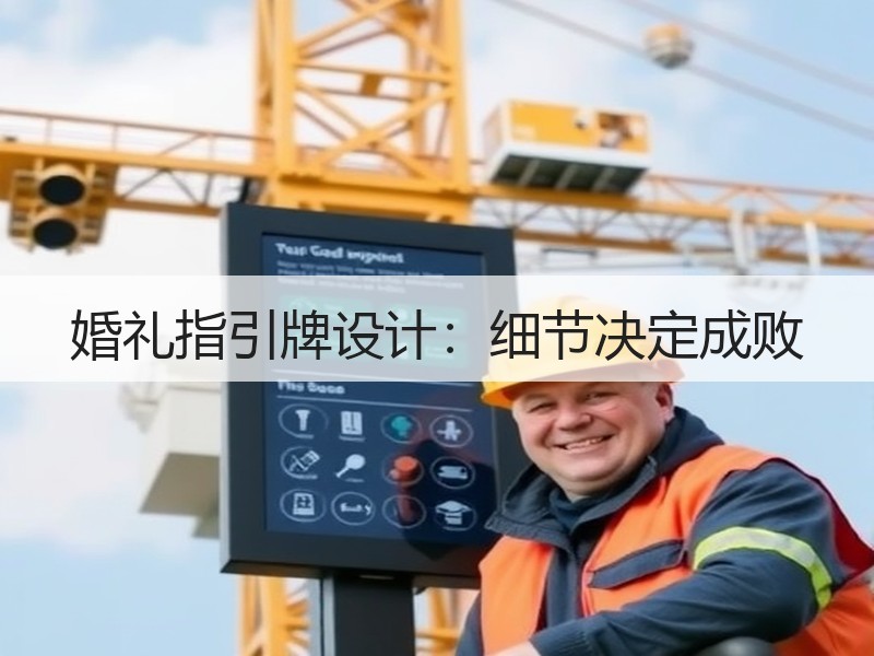 婚礼指引牌设计：细节决定成败