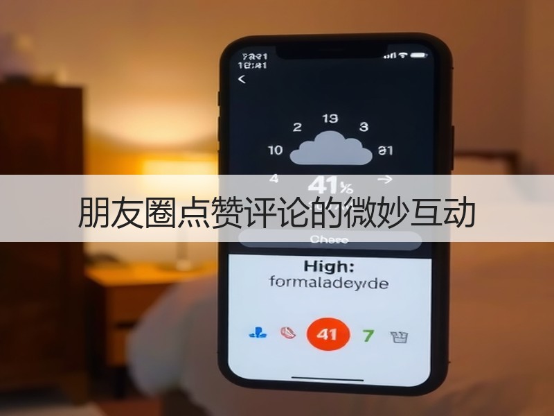 朋友圈点赞评论的微妙互动