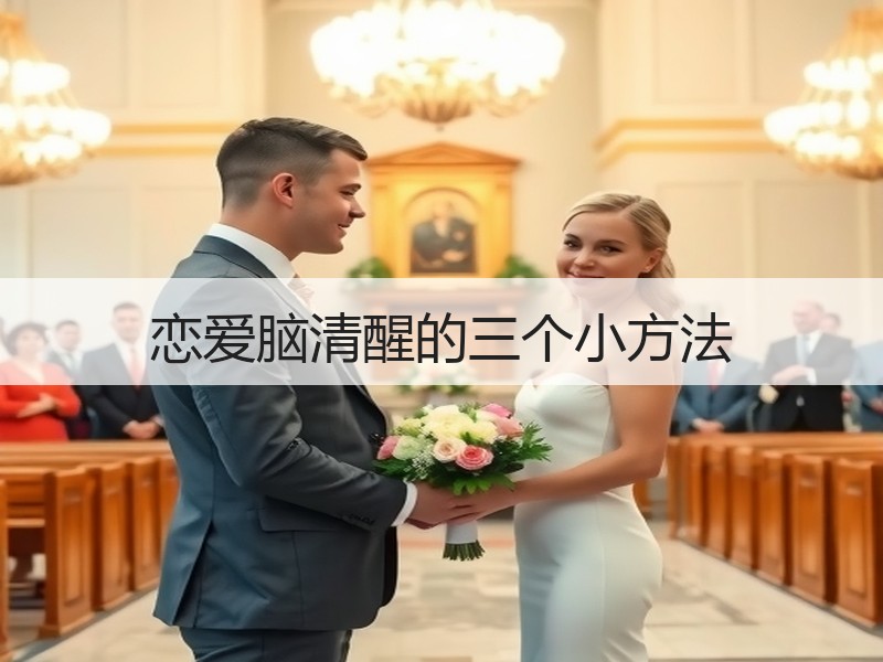 恋爱脑清醒的三个小方法