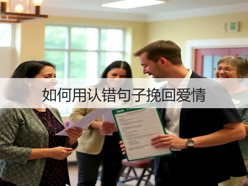 如何用认错句子挽回爱情
