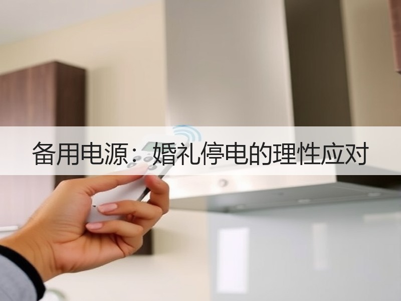 备用电源：婚礼停电的理性应对