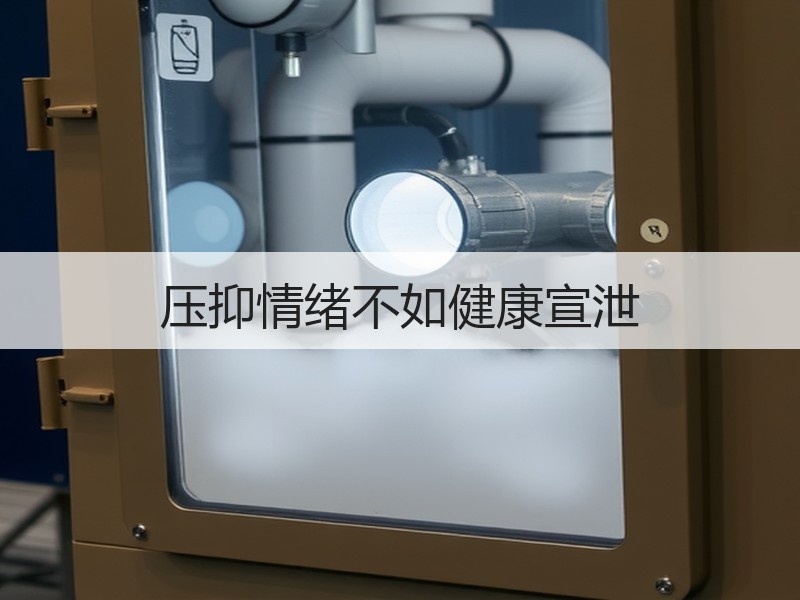 压抑情绪不如健康宣泄