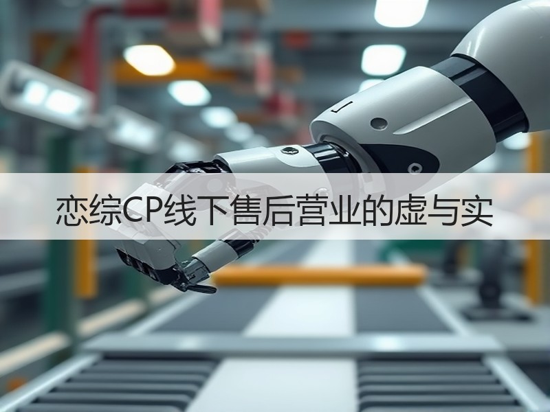 恋综CP线下售后营业的虚与实