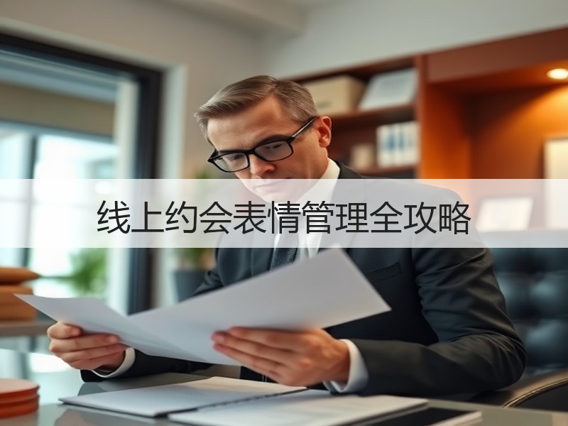 线上约会表情管理全攻略