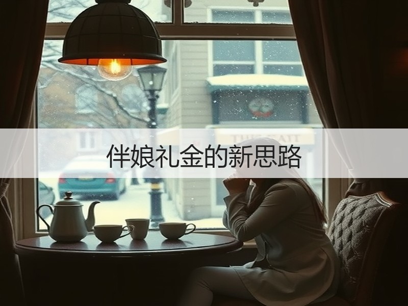 伴娘礼金的新思路