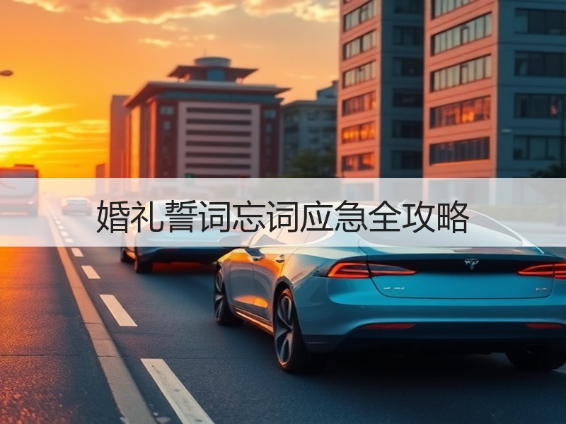 婚礼誓词忘词应急全攻略