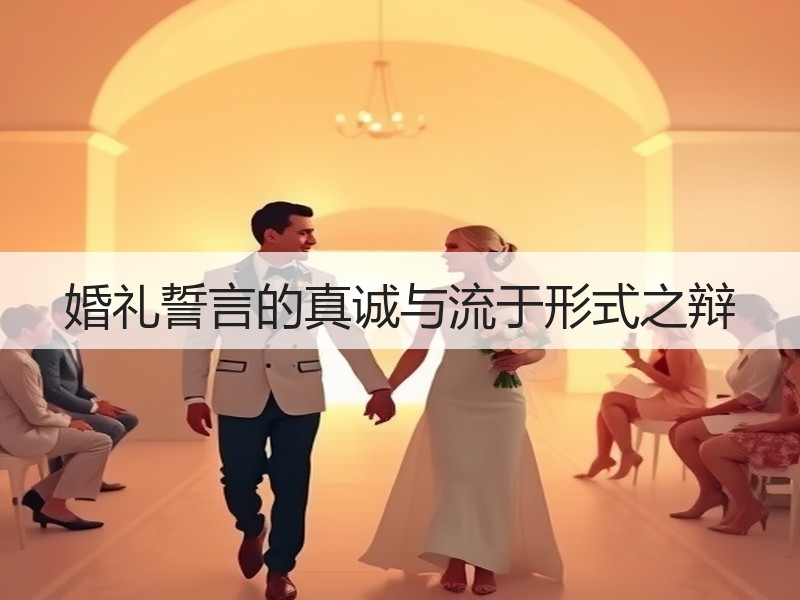 婚礼誓言的真诚与流于形式之辩