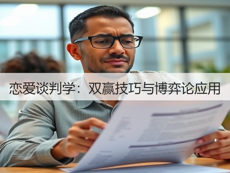 恋爱谈判学：双赢技巧与博弈论应用