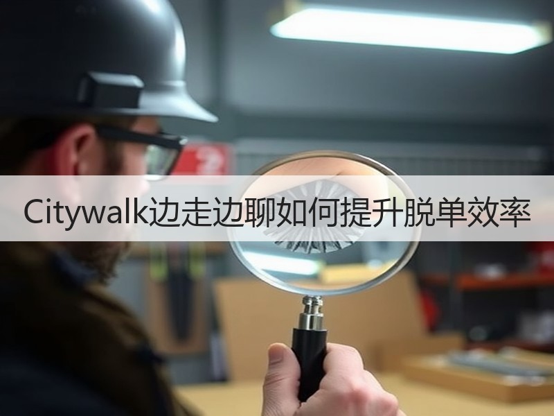 Citywalk边走边聊如何提升脱单效率