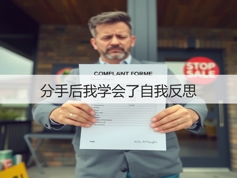 分手后我学会了自我反思