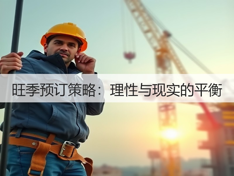 旺季预订策略：理性与现实的平衡