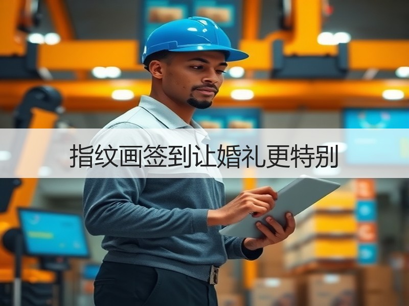 指纹画签到让婚礼更特别