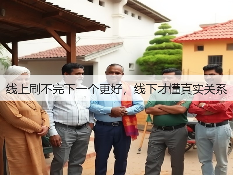 线上刷不完下一个更好，线下才懂真实关系