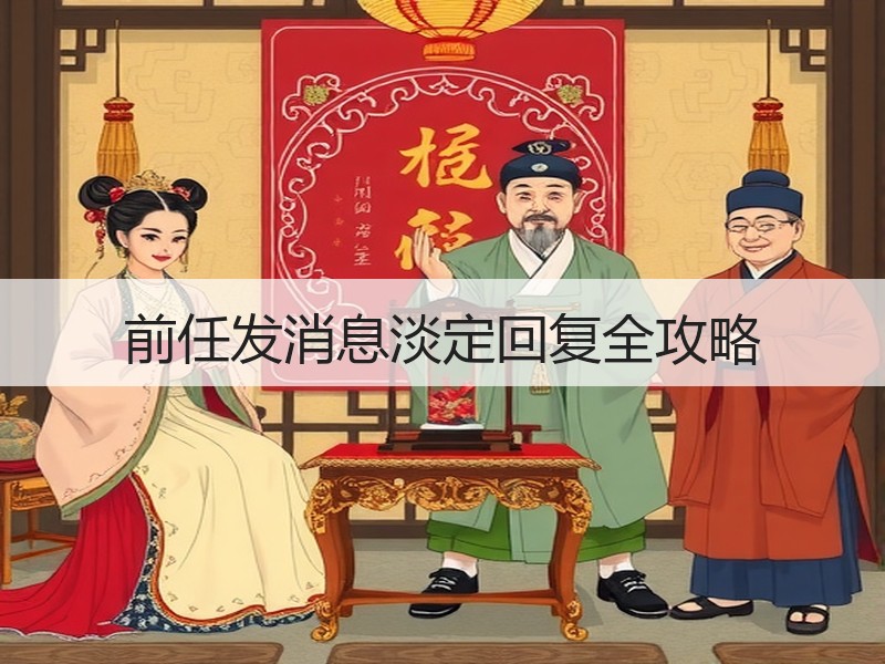 前任发消息淡定回复全攻略