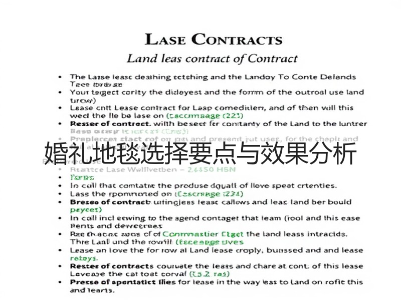 婚礼地毯选择要点与效果分析