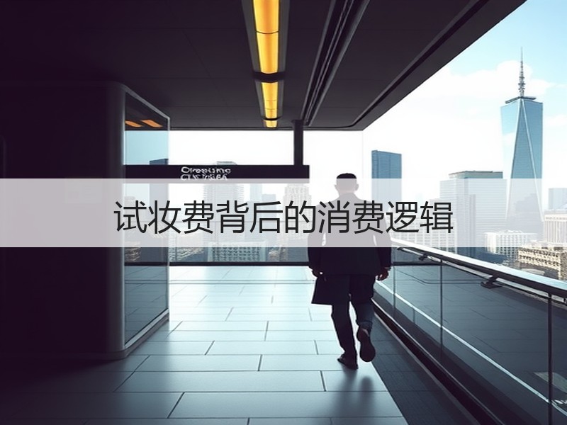 试妆费背后的消费逻辑