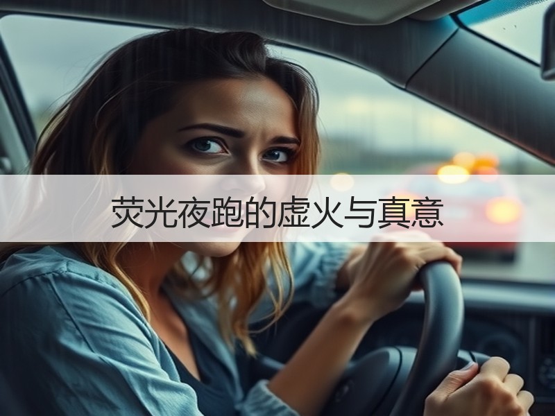 荧光夜跑的虚火与真意