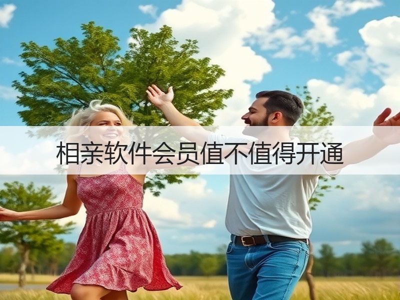 相亲软件会员值不值得开通