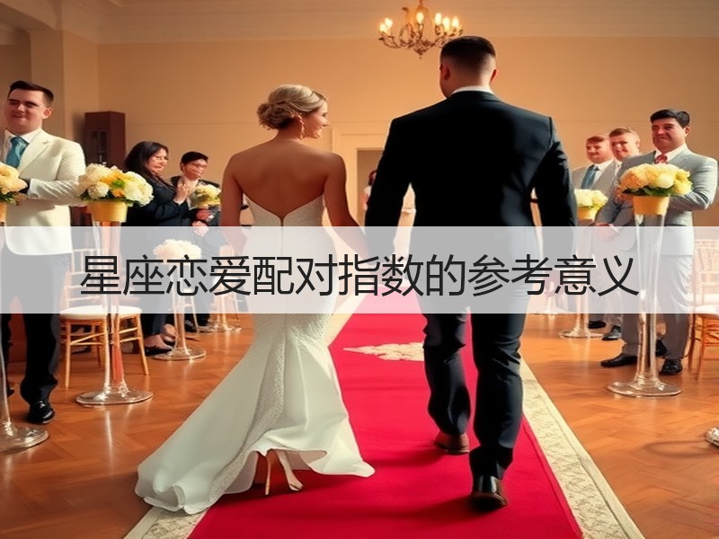 星座恋爱配对指数的参考意义